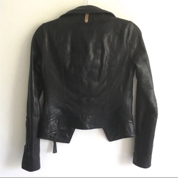 Mackage Kenya Leather Jacket Black XXS - Picture 8 of 9